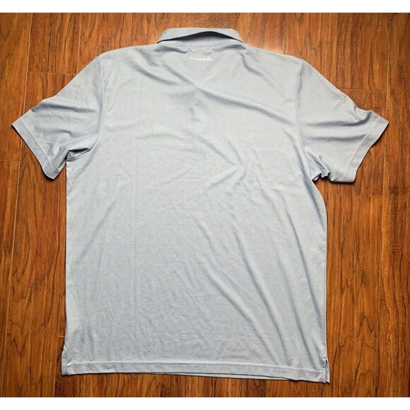 TRAVIS MATHEW Shirt Mens XXL Light Blue Pima Cotton Golf Polo Casual - Picture 9 of 9